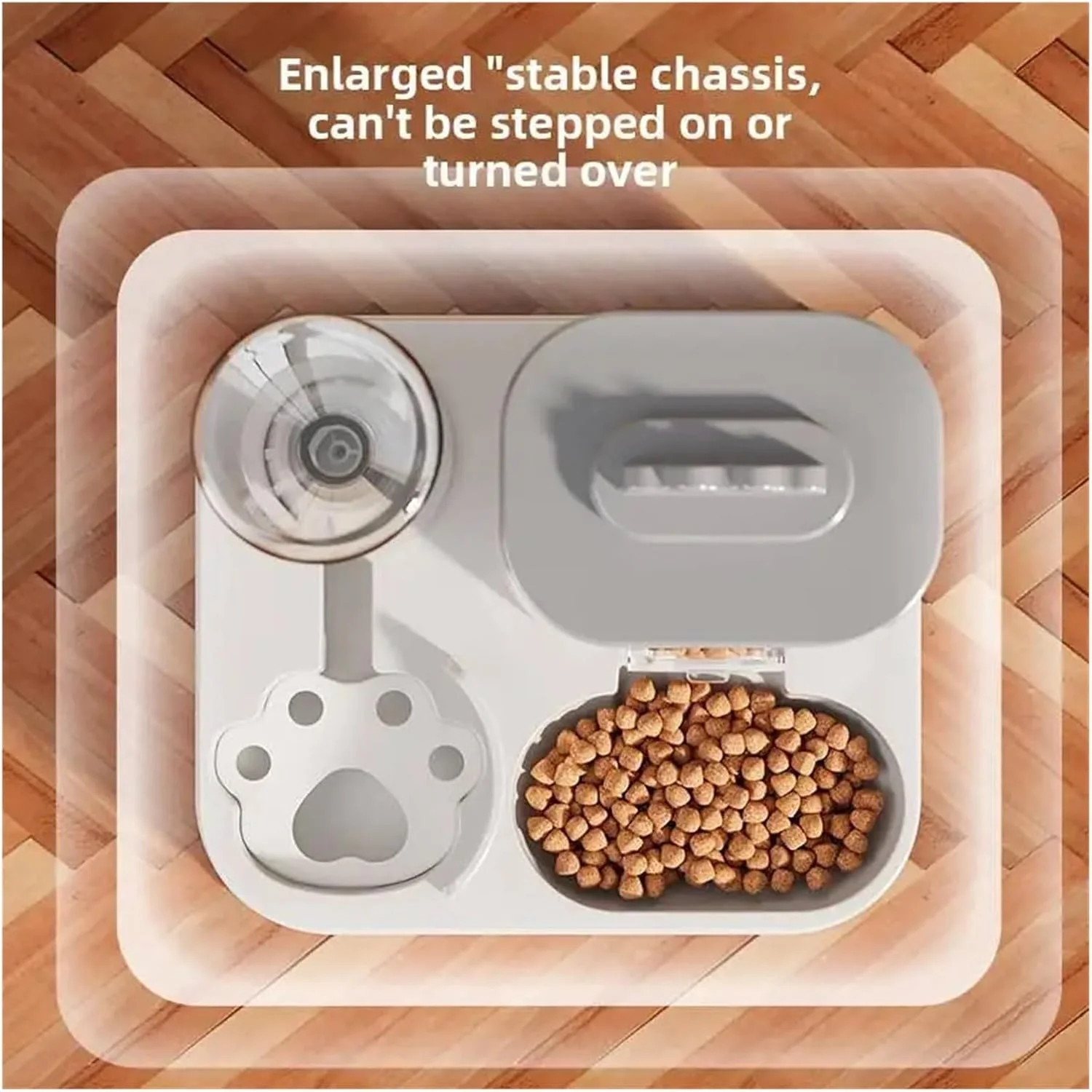 Automatic Cat & Dog Feeder Dispenser with Integrated, Pet One-Piece Design - Image 4