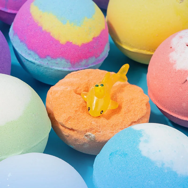 🔥🛁 Natural Bath Bombs for Kids with Mega Bubbles & Surprise Inside 🥚✨12 pcs[1 Box] - Image 4