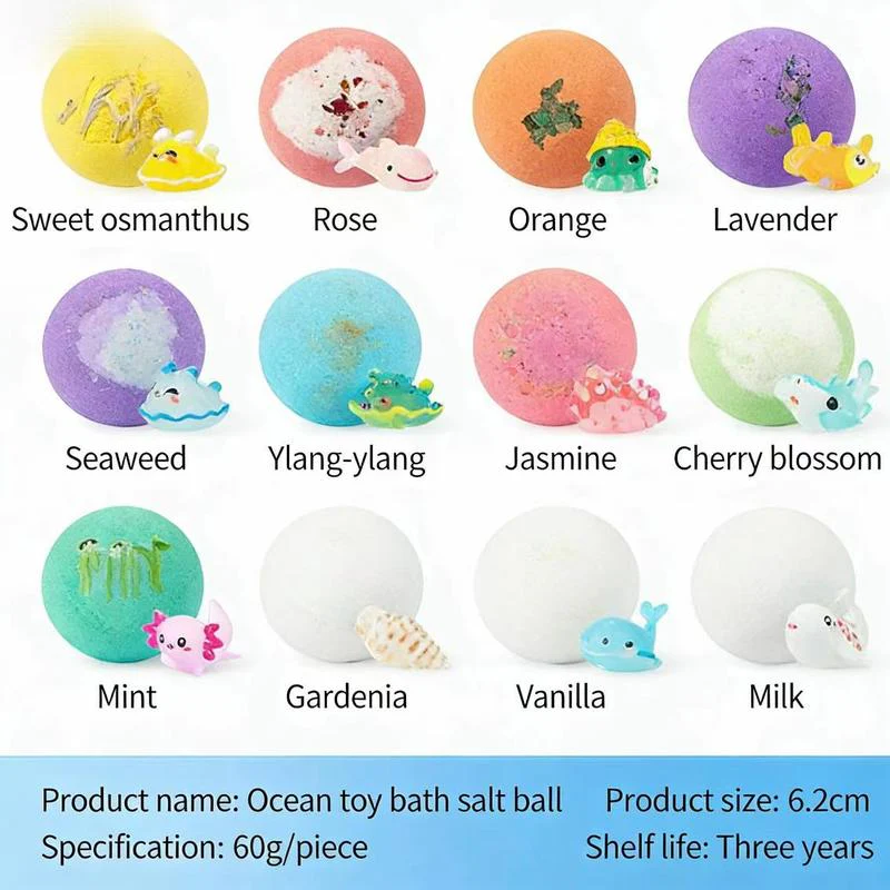 🔥🛁 Natural Bath Bombs for Kids with Mega Bubbles & Surprise Inside 🥚✨12 pcs[1 Box] - Image 8