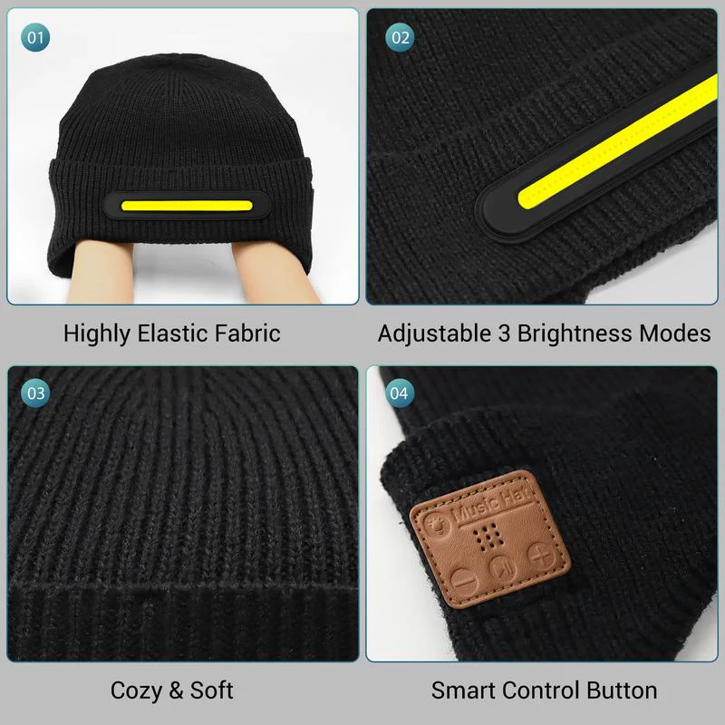 Bluetooth Beanie with Light - Image 10