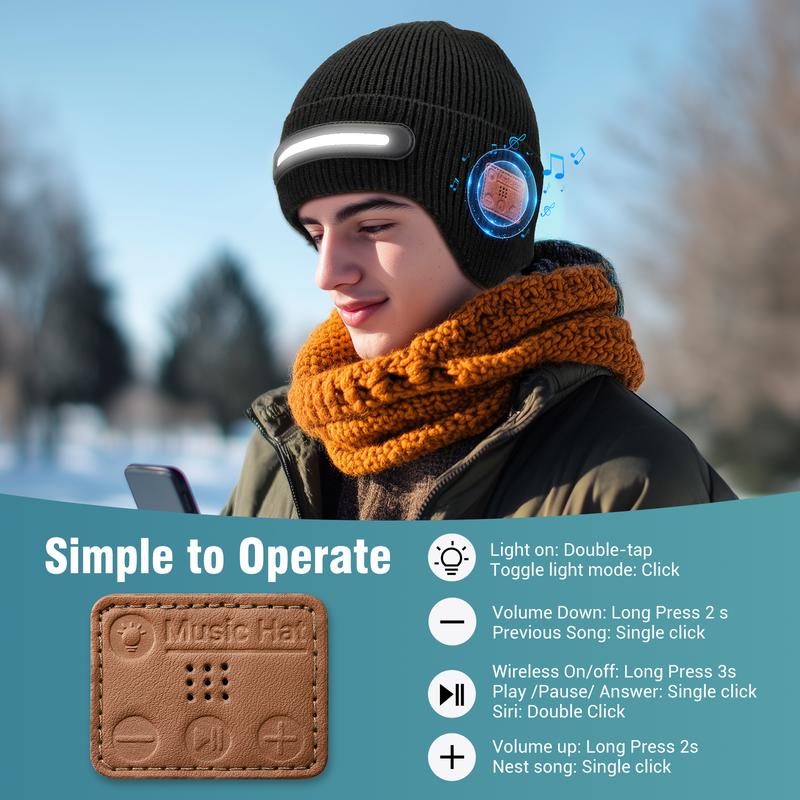 Bluetooth Beanie with Light - Image 5