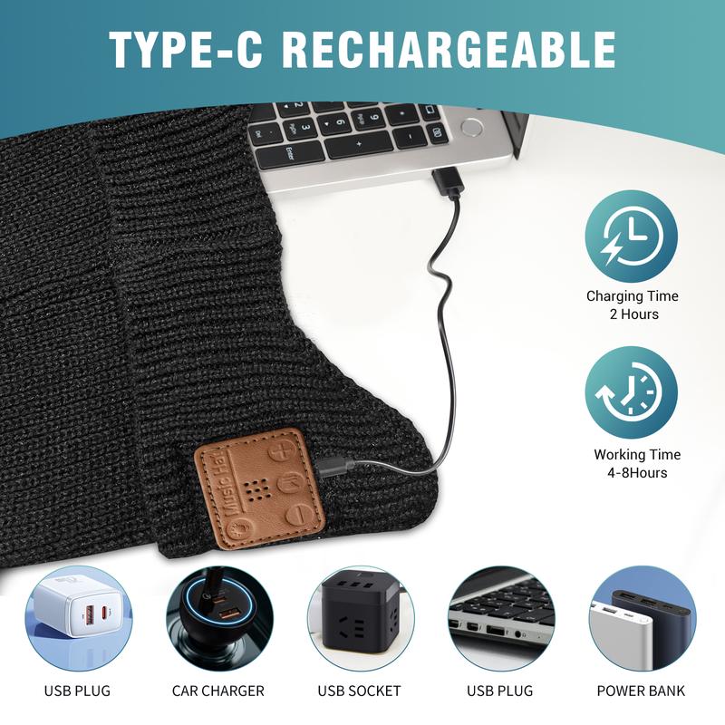 Bluetooth Beanie with Light - Image 6