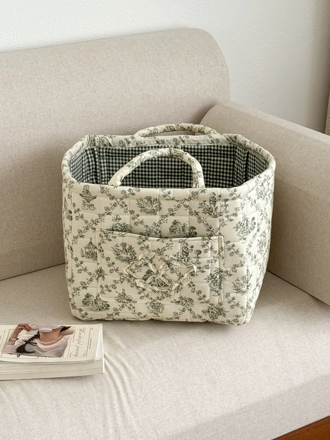 💐Boho Quilted Home Decor Tote - Image 5