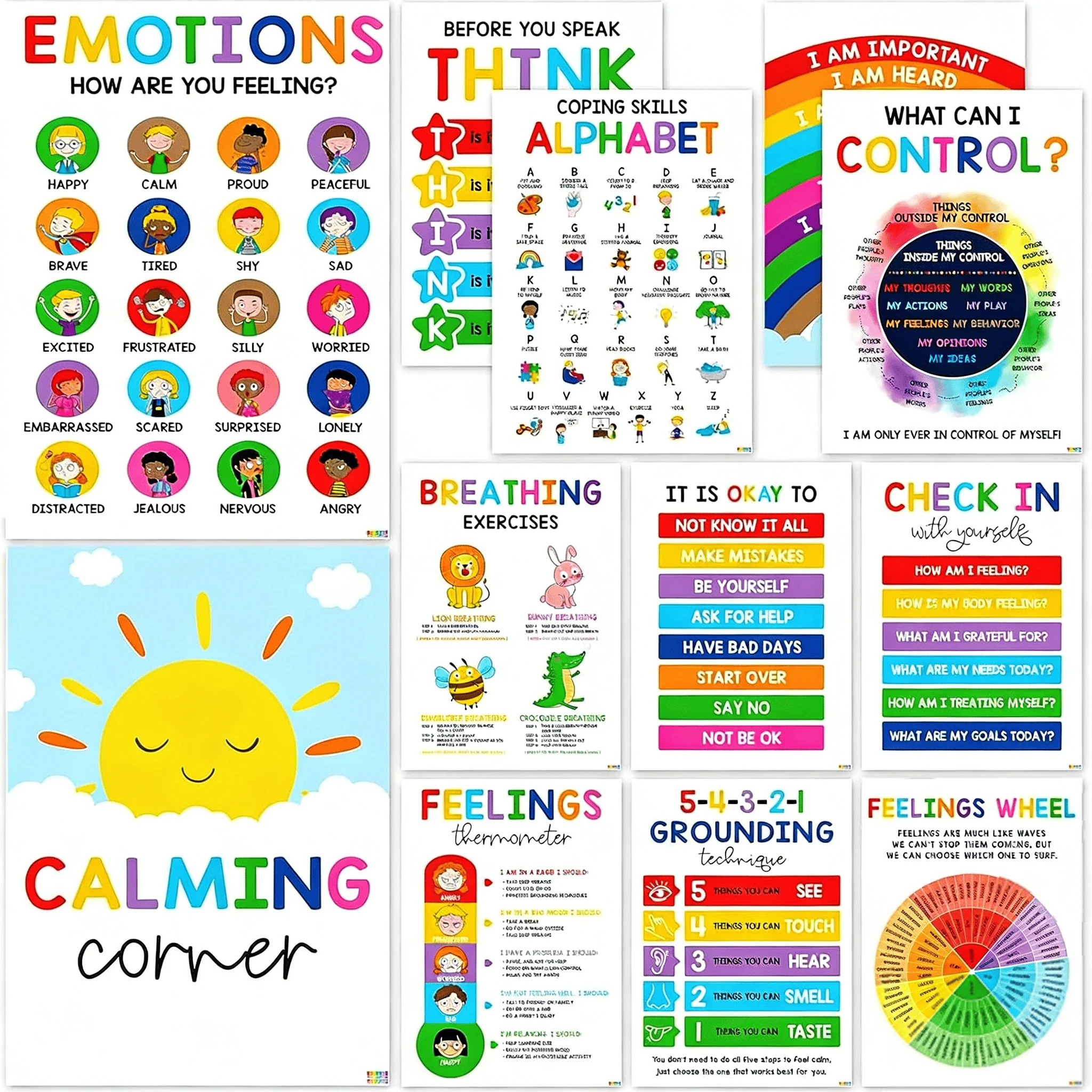 Calming Corner Posters&Feelings Wheel Chart🌈🧠 - Image 11