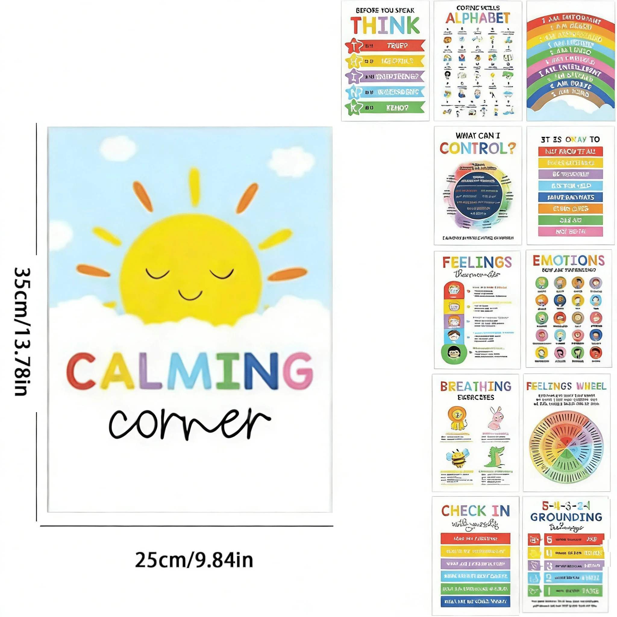 Calming Corner Posters&Feelings Wheel Chart🌈🧠 - Image 12