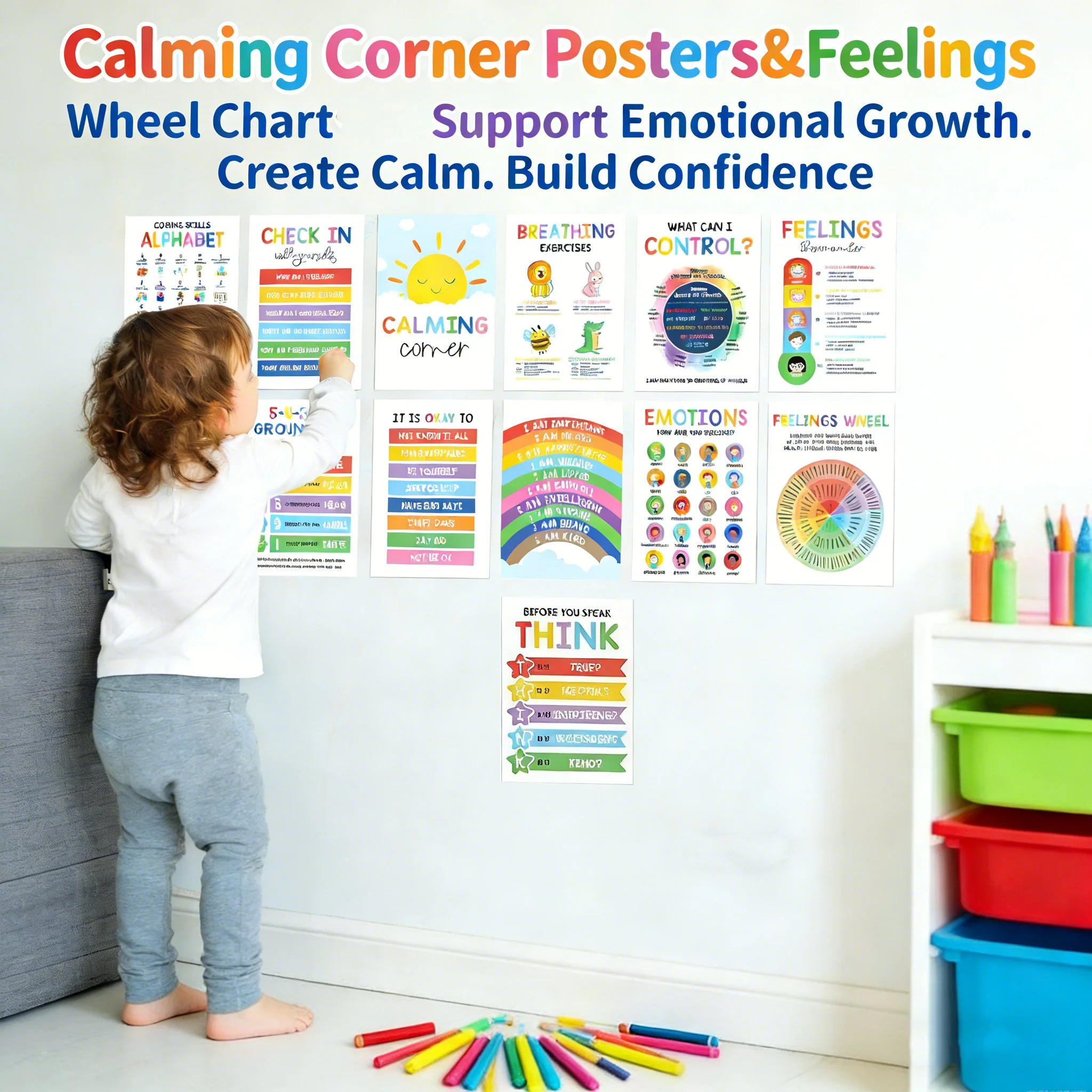 Calming Corner Posters&Feelings Wheel Chart🌈🧠 - Image 2