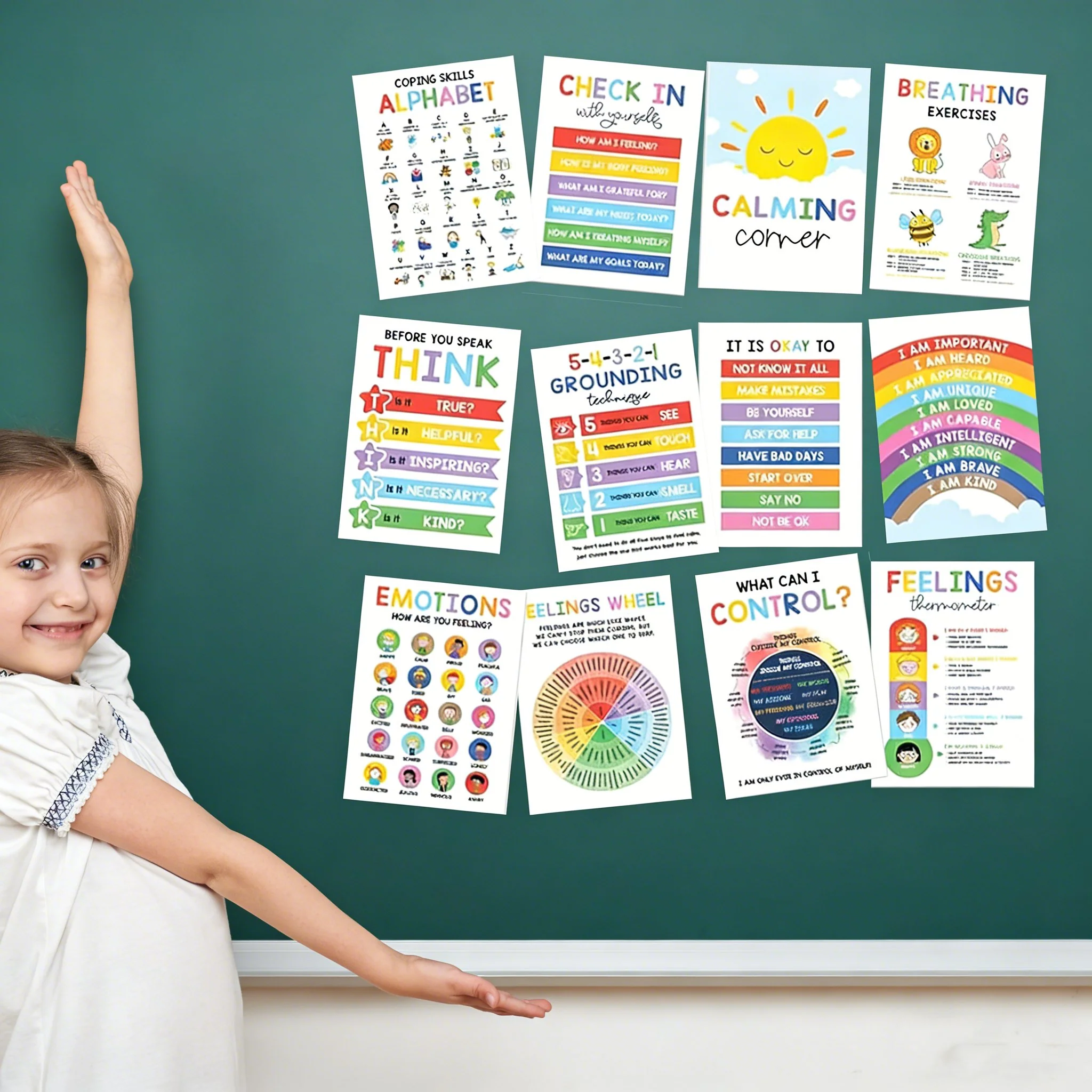 Calming Corner Posters&Feelings Wheel Chart🌈🧠 - Image 6