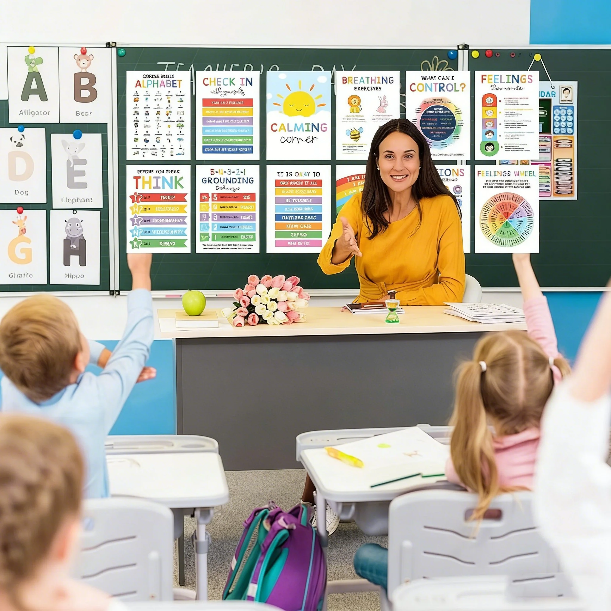 Calming Corner Posters&Feelings Wheel Chart🌈🧠 - Image 8