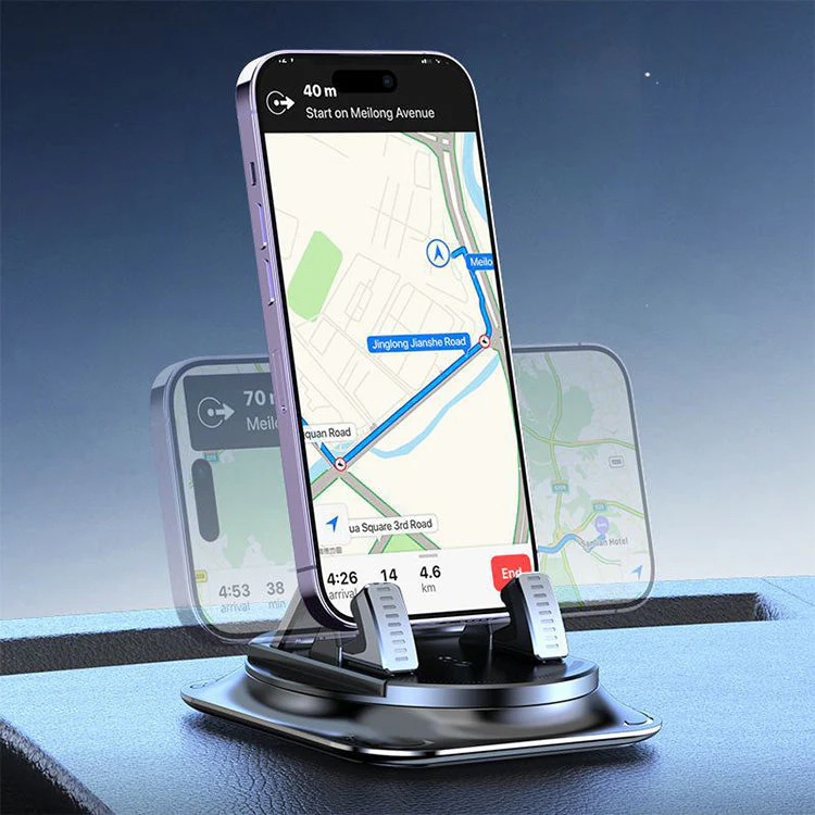 360° Rotating Car Phone Holder – Stable, Anti-Slip & One-Hand Operation - Image 2