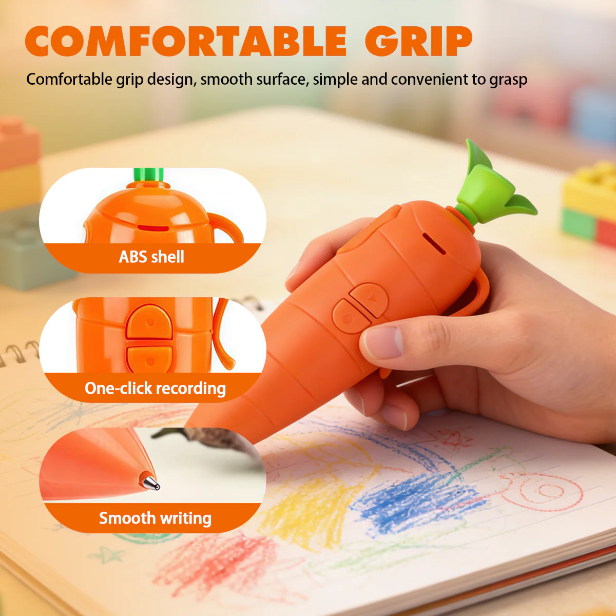 🥕🥕 Carrot That Talks: 60-Second Voice-Recording Magic Pen - Image 4