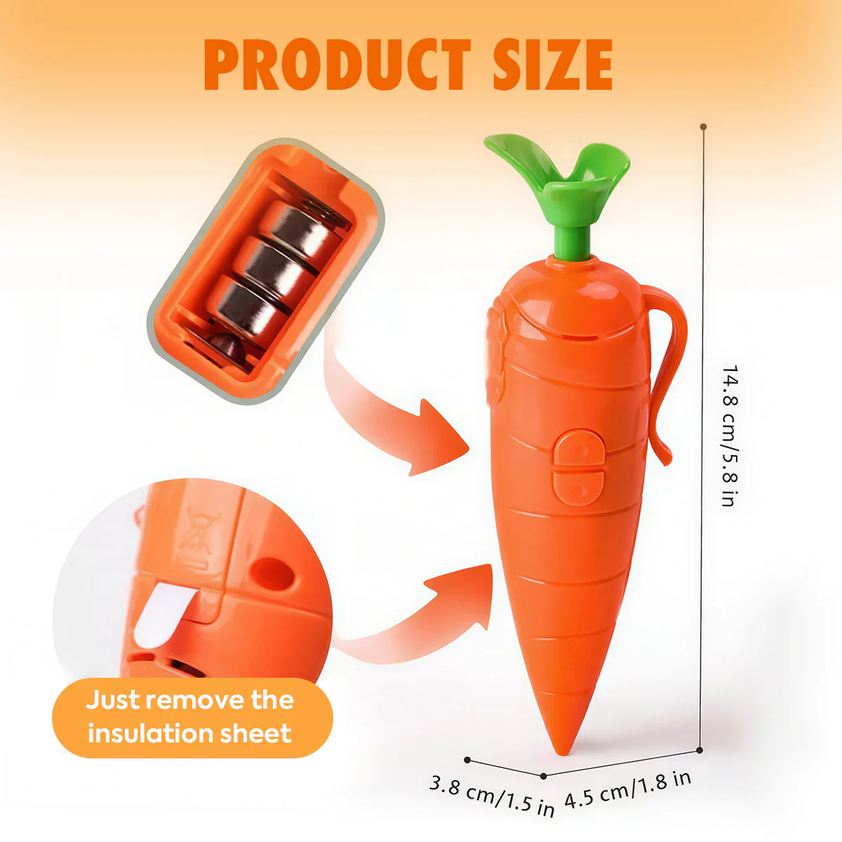 🥕🥕 Carrot That Talks: 60-Second Voice-Recording Magic Pen - Image 5
