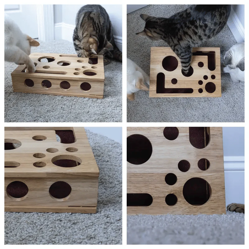 🎁😻✨Cat Scratch Puzzle Enrichment Box: Nail File Stress Free Alternative to Clippers and Grinders - Image 4