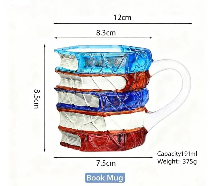 Ceramic Innovative 3D Painting Book Mug - Image 9