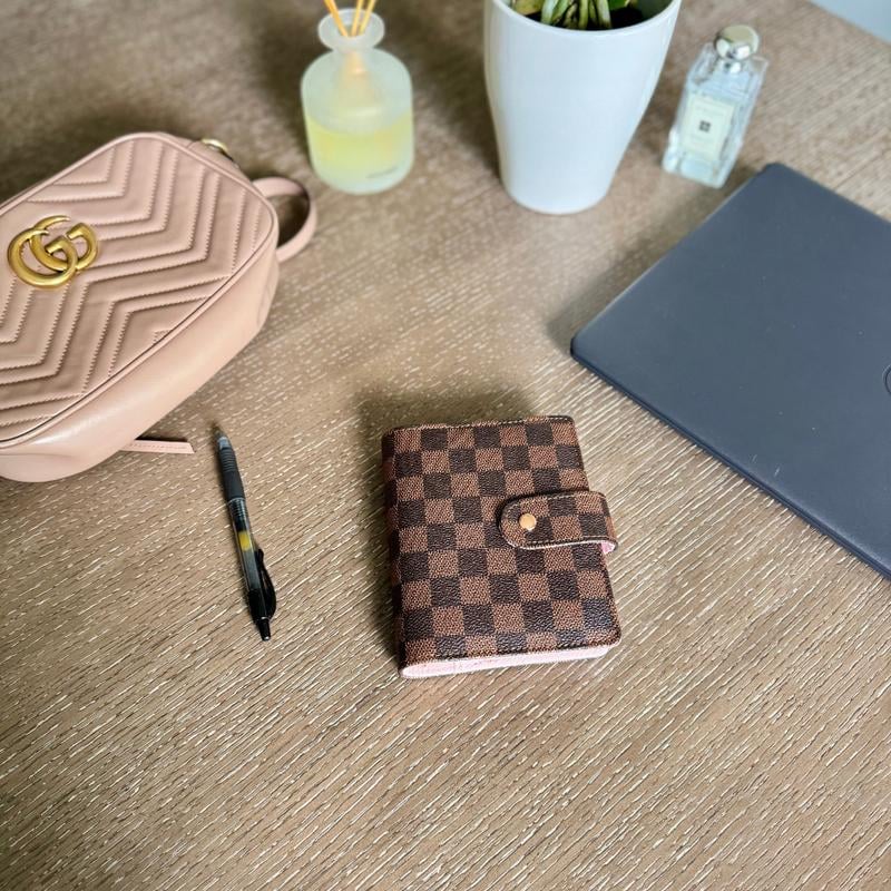 👛Checkered Pocket A7 Budget Mini Binder Wallet Planner Notebook with Money Stuffing Zip Envelopes👛 - Image 4