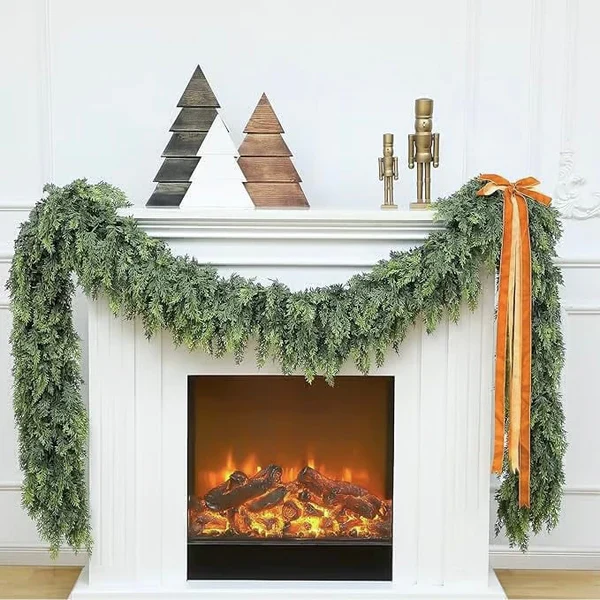 🎅⛄Christmas Artificial Cypress Leaf Vine Wreath🎄(1.8m) - Image 10