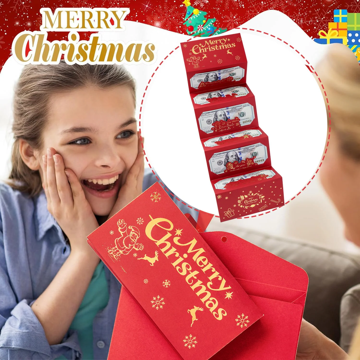 🏆Flash Sale⚡ 50K+ SOLD! 🎅💸Christmas Cash Gift Envelope– A creative way to give cash this Christmas! - Image 12