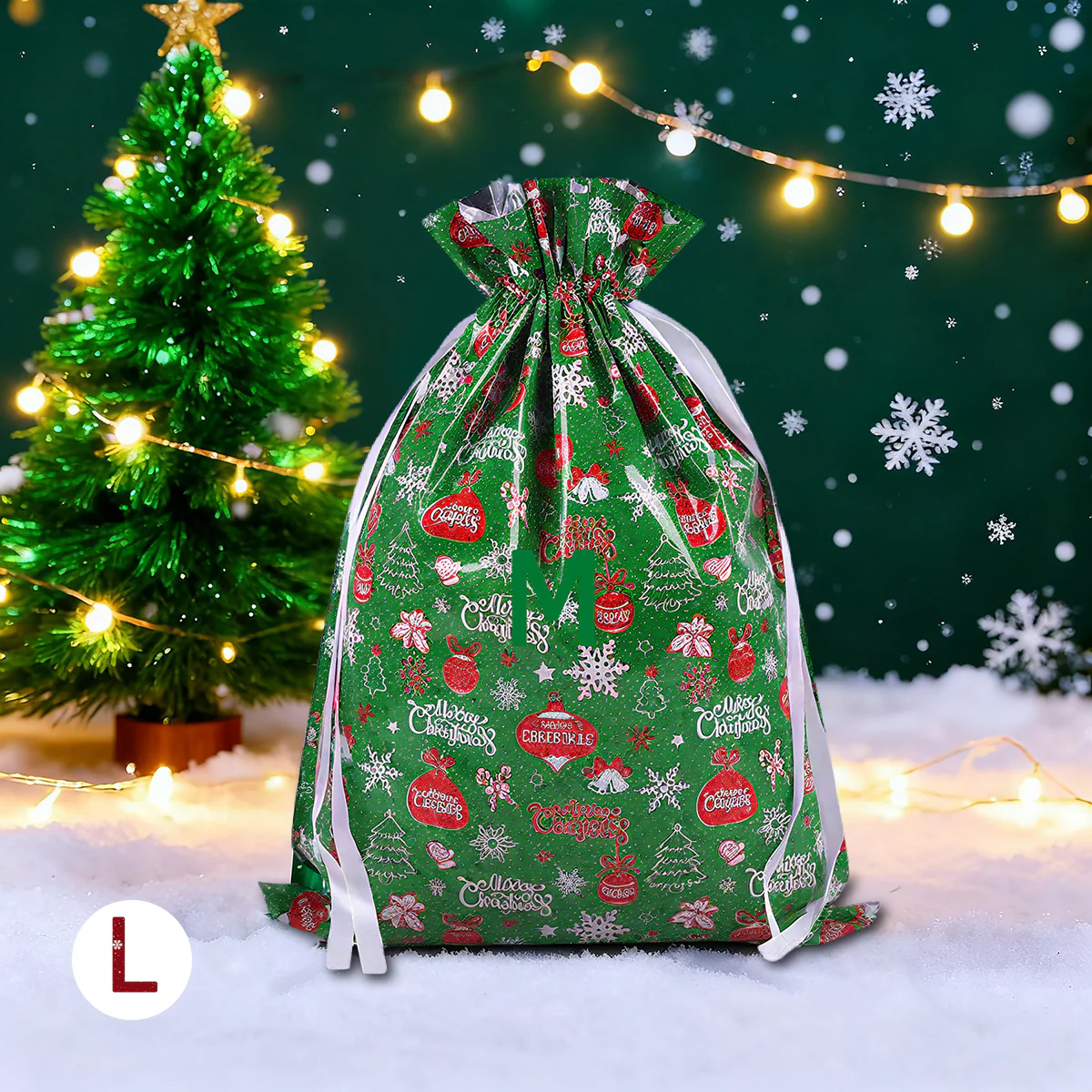 50PCS Christmas Gift Wrapping Set (25 Colorful Bags + 25 Tags) - Image 4