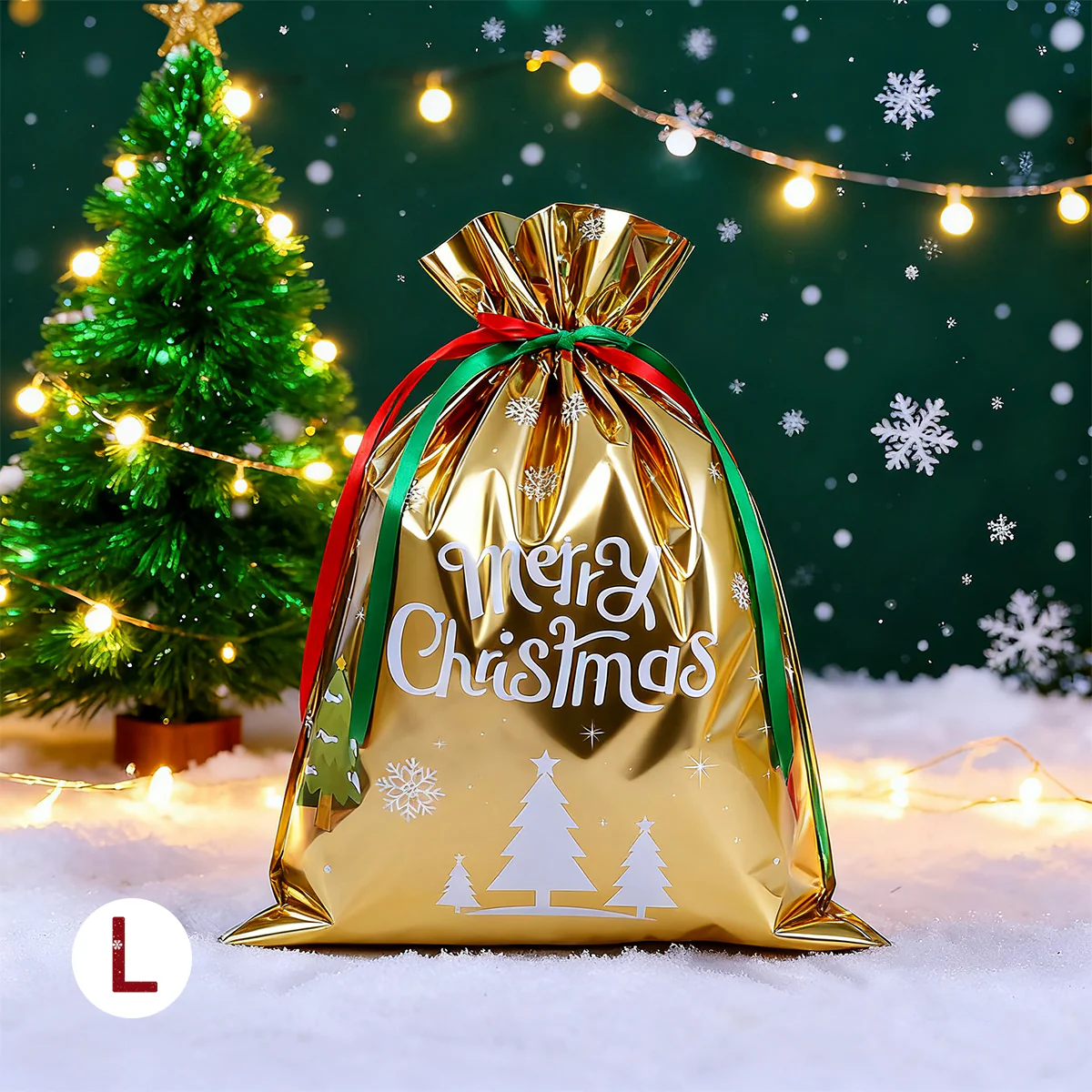 50PCS Christmas Gift Wrapping Set (25 Colorful Bags + 25 Tags) - Image 5