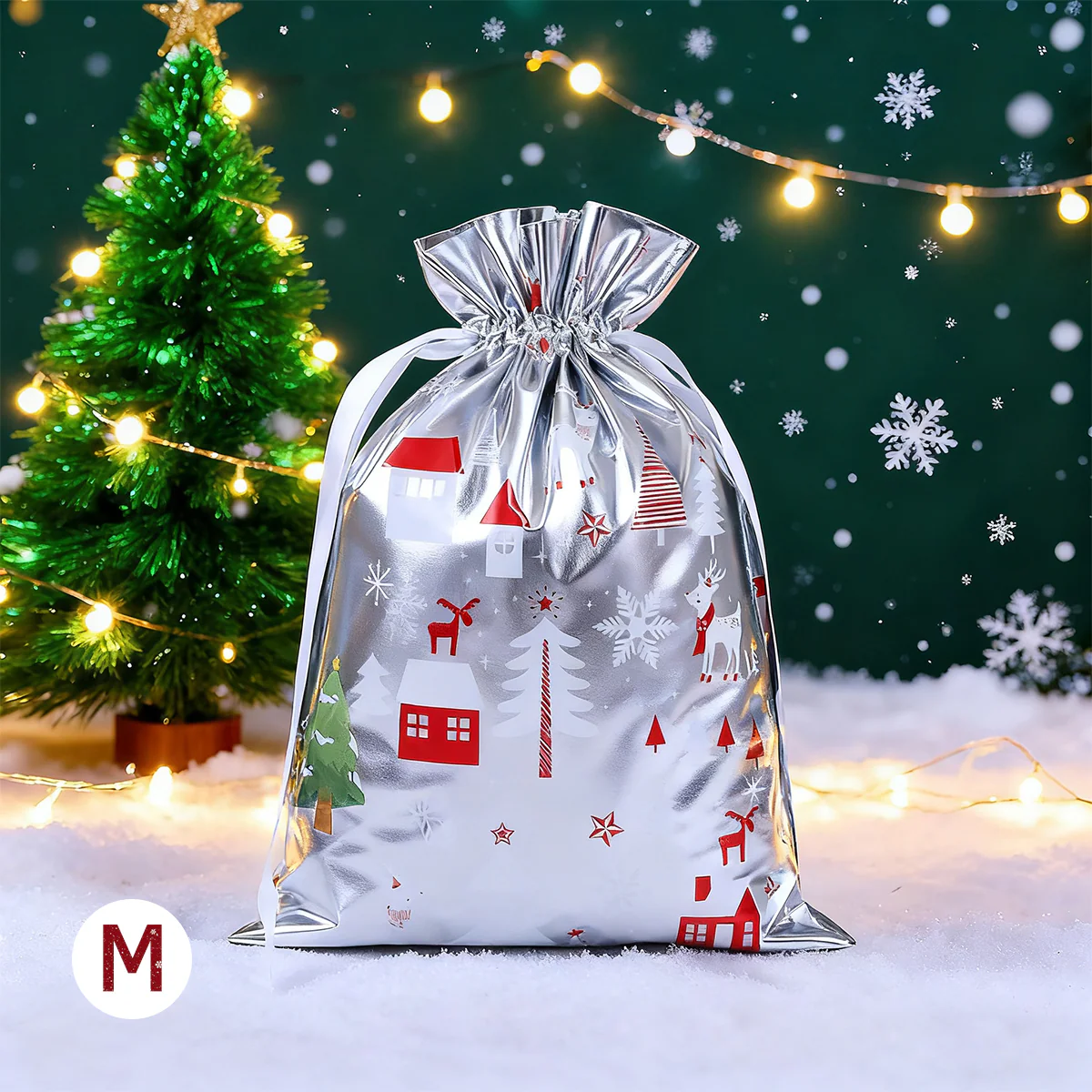 50PCS Christmas Gift Wrapping Set (25 Colorful Bags + 25 Tags) - Image 6