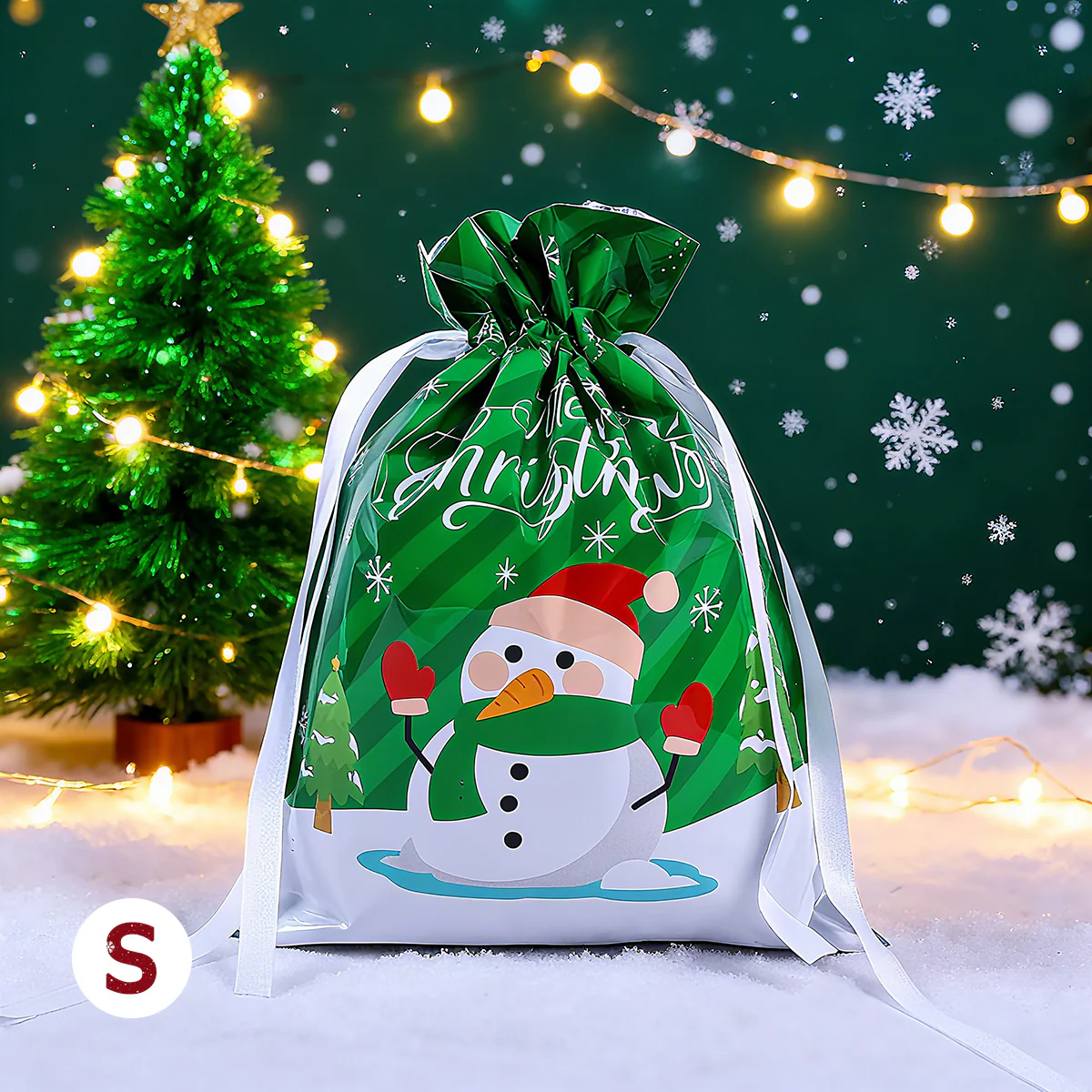 50PCS Christmas Gift Wrapping Set (25 Colorful Bags + 25 Tags) - Image 9