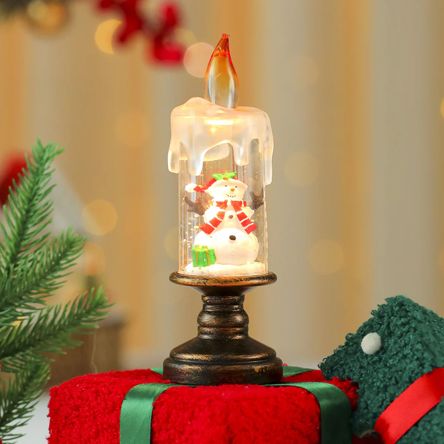 Christmas Crystal Candle Lamp Ornaments - Image 3