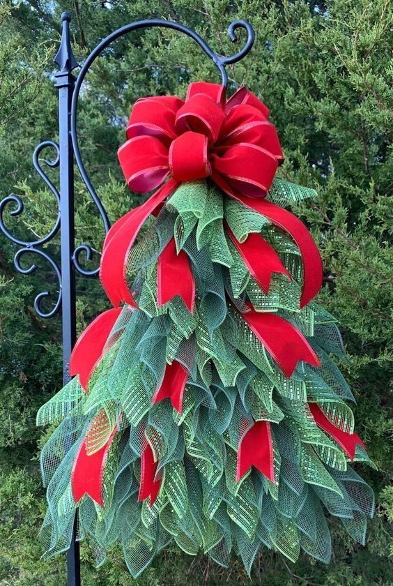 Handmade Christmas Tree Wreath for Front Door - Image 3