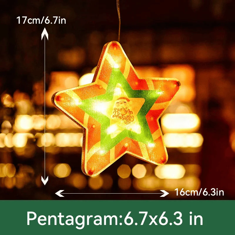 🎄 Christmas Window Hanging Lights 🌟 - Image 5