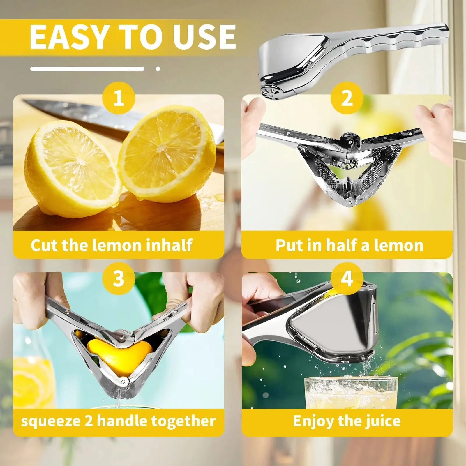 Citrus Squeezer | Stainless Steel or PP🍋 - Image 5