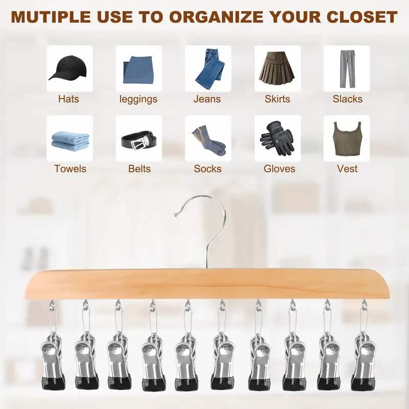 🔥Closet Organizer with 10 Clips - Space Saving Hanging Closet Organizer - Image 4