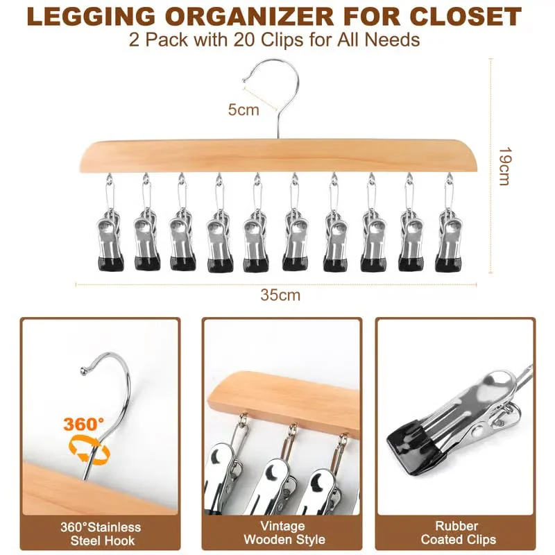 🔥Closet Organizer with 10 Clips - Space Saving Hanging Closet Organizer - Image 7