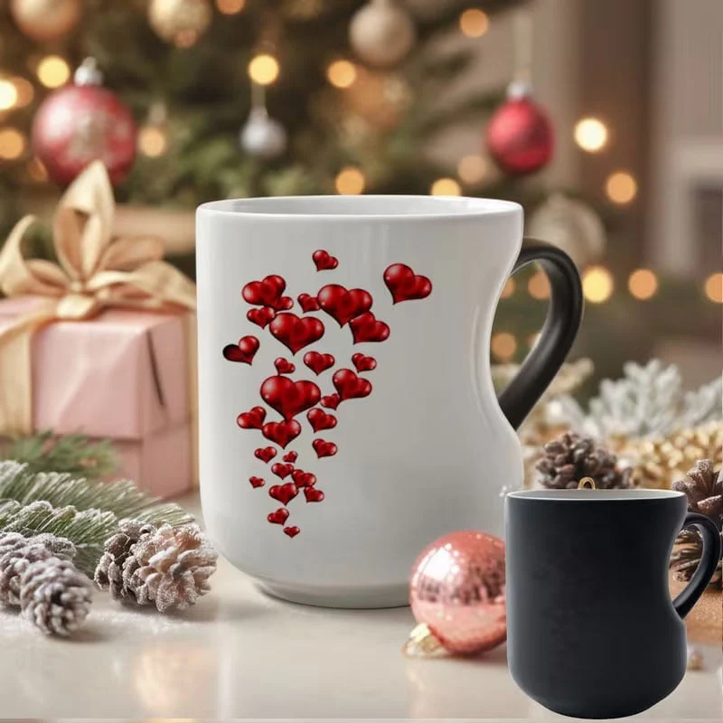 Heat-Activated Magic: The 2-in-1 Color Changing Mug with an Ergonomic Heart-Grip - Image 13