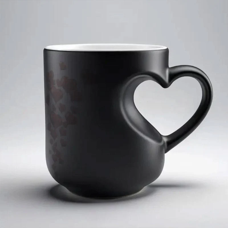 Heat-Activated Magic: The 2-in-1 Color Changing Mug with an Ergonomic Heart-Grip - Image 3