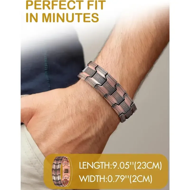 Copper magnetic bracelet--Relieve fatigue and promote blood circulation - Image 8