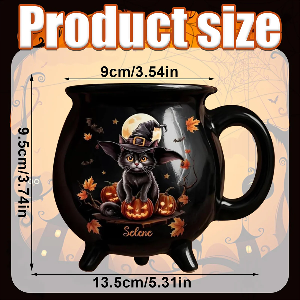 Halloween Witchy Cauldron Mug - Personalized Halloween Gifts - Image 3