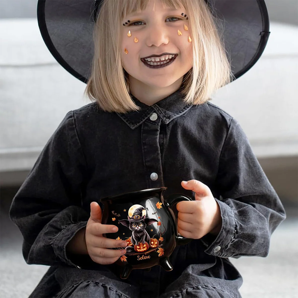 Halloween Witchy Cauldron Mug - Personalized Halloween Gifts - Image 5