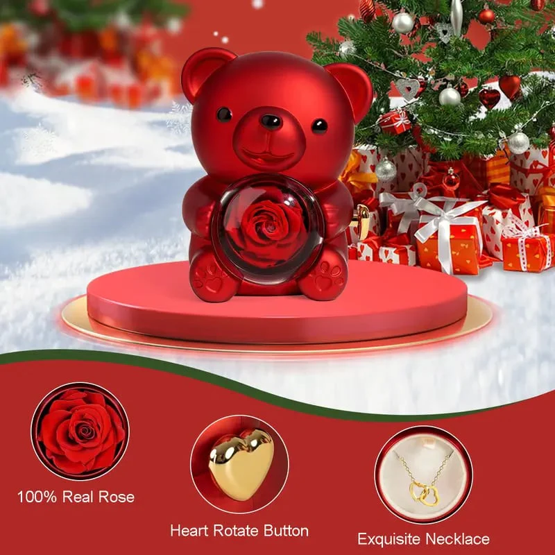 💕Everlasting Rose Teddy Bear - A romantic gift - Image 4