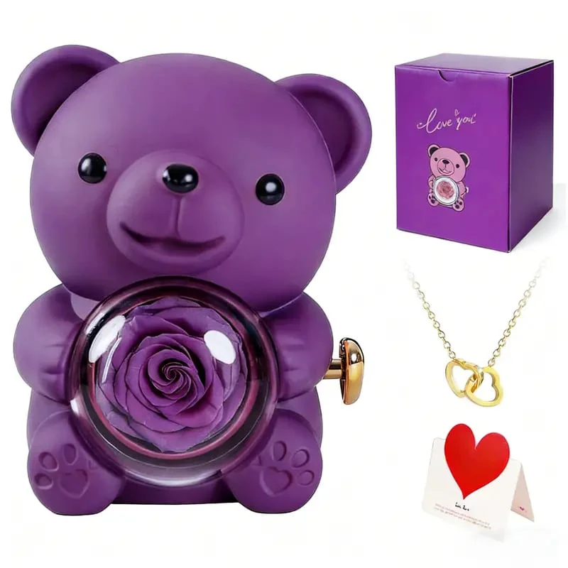 💕Everlasting Rose Teddy Bear - A romantic gift - Image 9