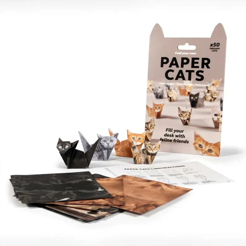 😻✨Easy DIY Paper Cats Kit | Guided Lines & Instructions Included 🎁Buy More Save More - Image 15