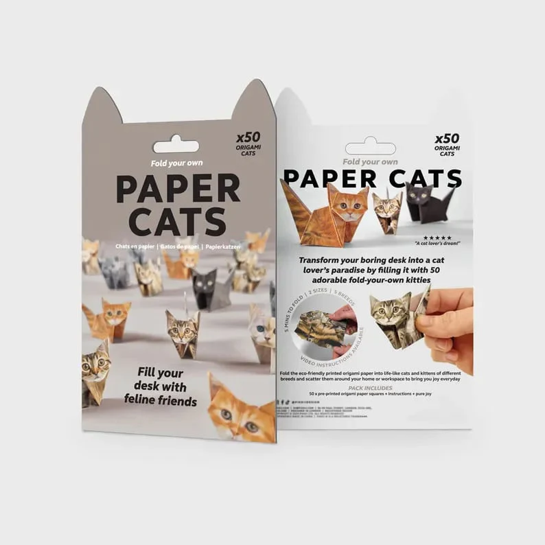 😻✨Easy DIY Paper Cats Kit | Guided Lines & Instructions Included 🎁Buy More Save More - Image 18