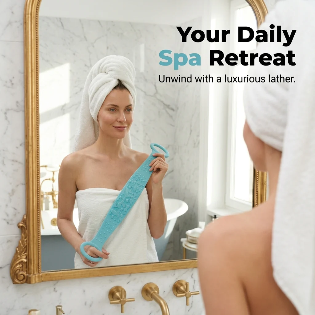 Dual-Sided Silicone Back Scrubber - Image 5