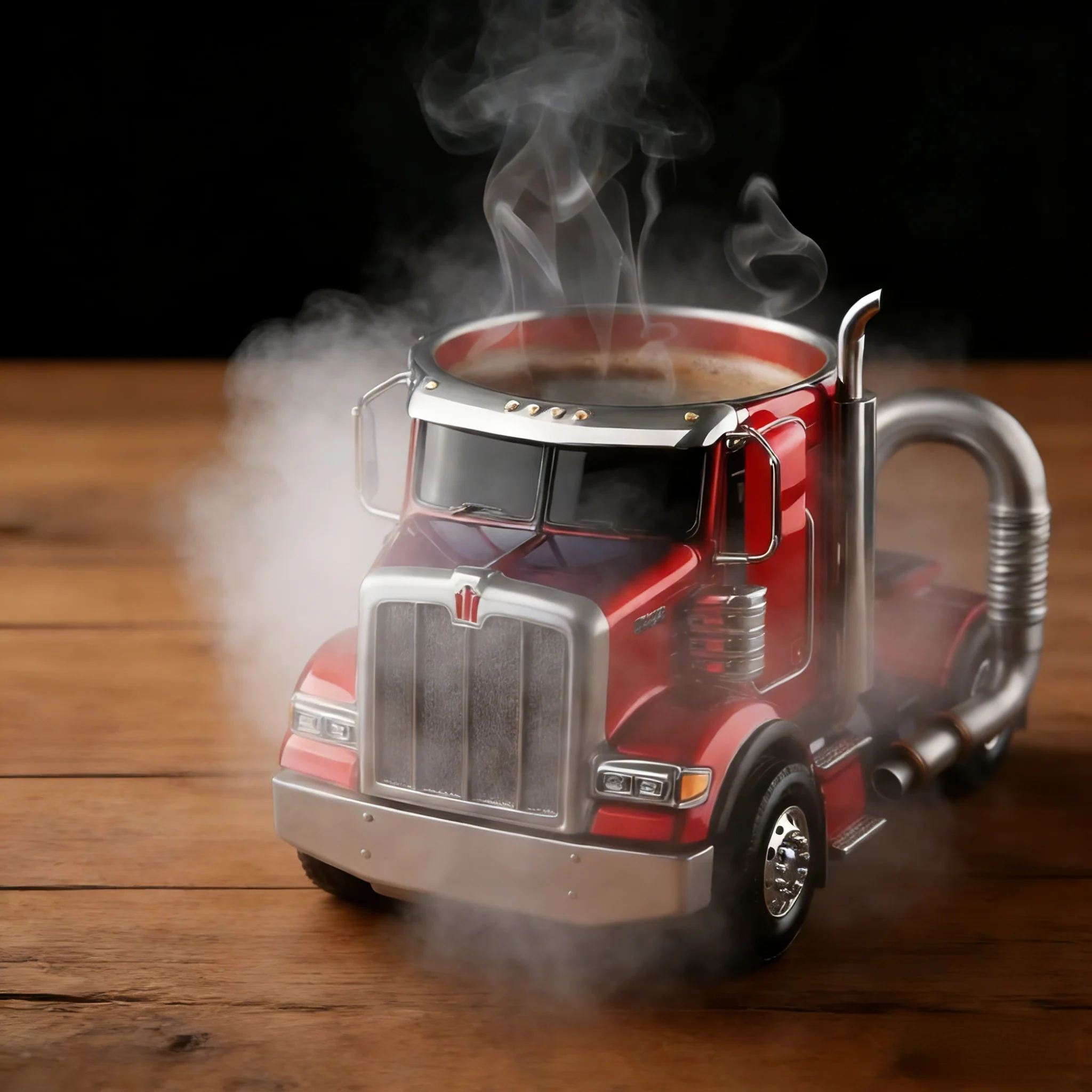 Durable Semi-Truck Shaped Coffee Mug – Handcrafted Resin Mug for Family & Friends - Image 2