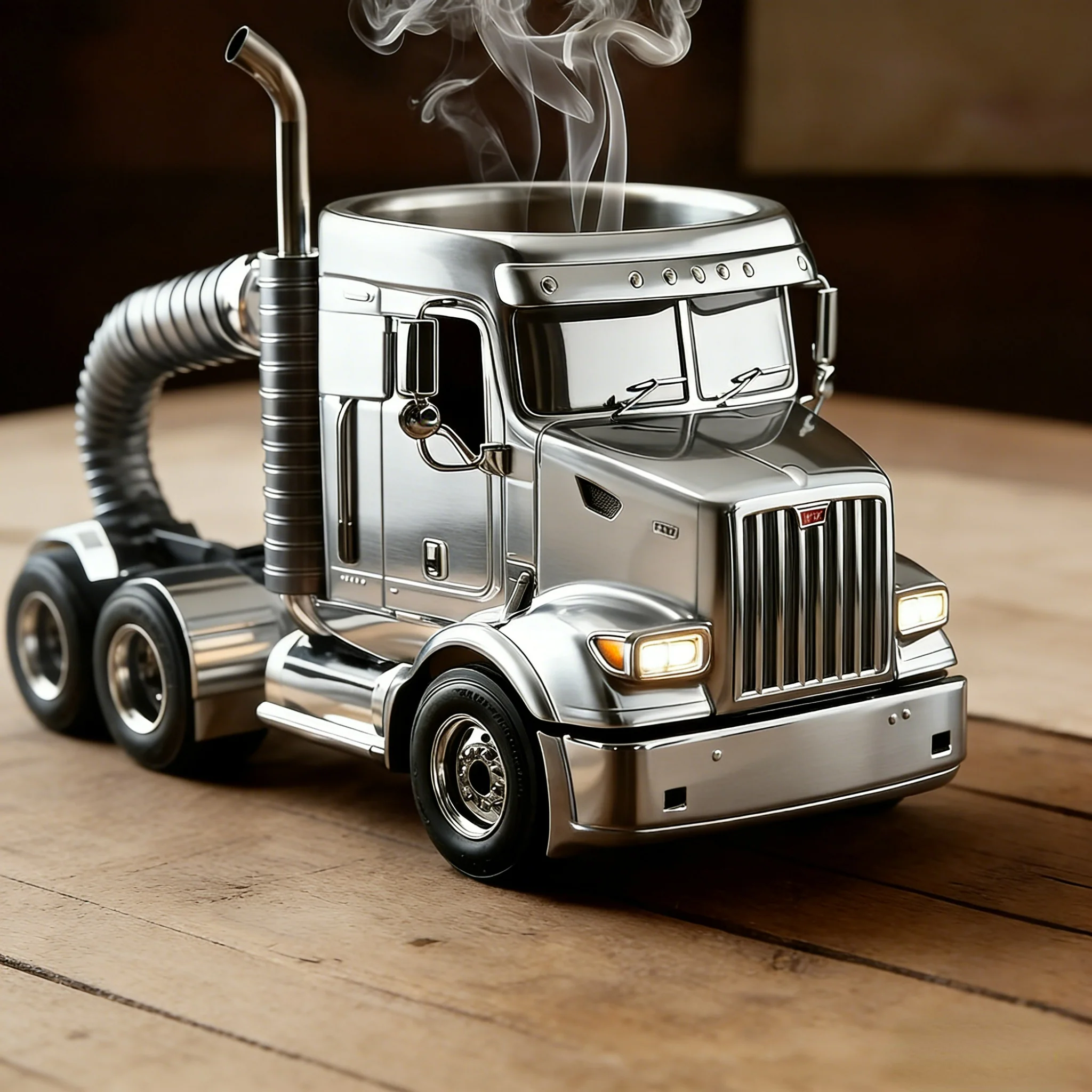Durable Semi-Truck Shaped Coffee Mug – Handcrafted Resin Mug for Family & Friends - Image 5