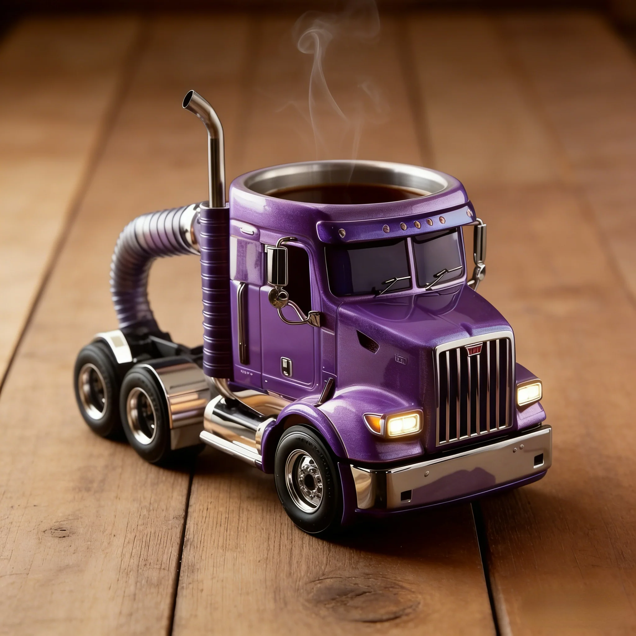 Durable Semi-Truck Shaped Coffee Mug – Handcrafted Resin Mug for Family & Friends - Image 6