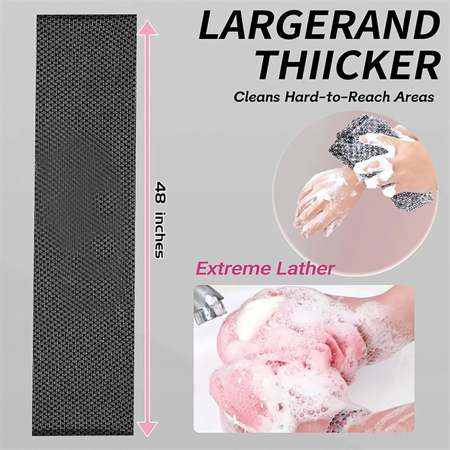 Exfoliating Shower Towels – Soft & Quick-Dry - Image 2