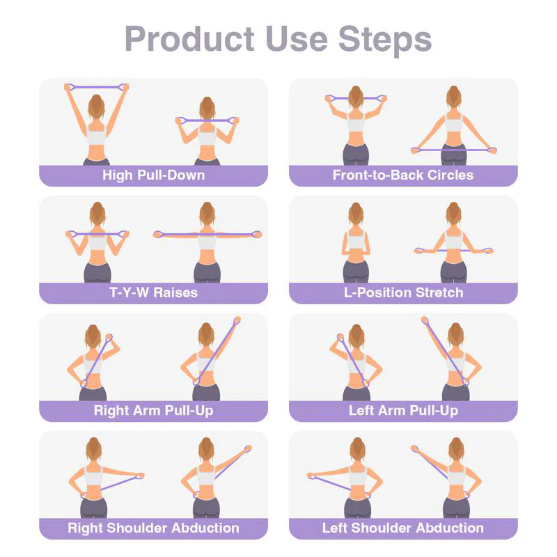 Figure 8 Resistance Bands – Silicone Exercise Bands for Women - Image 11