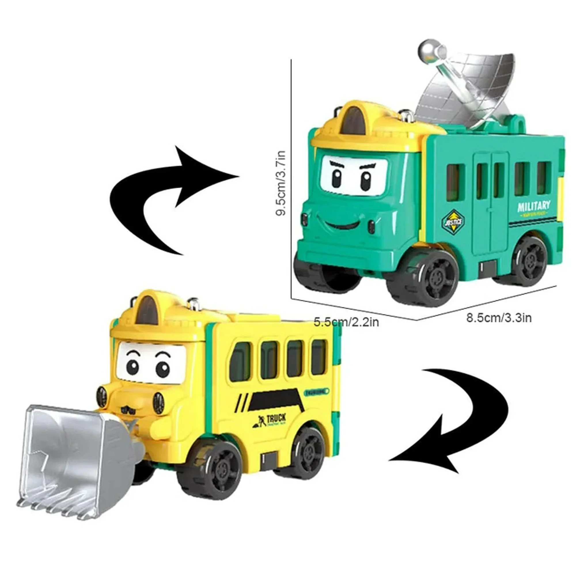 🚗✨Flip & Change Reverse Car | Cartoon Transformable Kids Toy - Image 12
