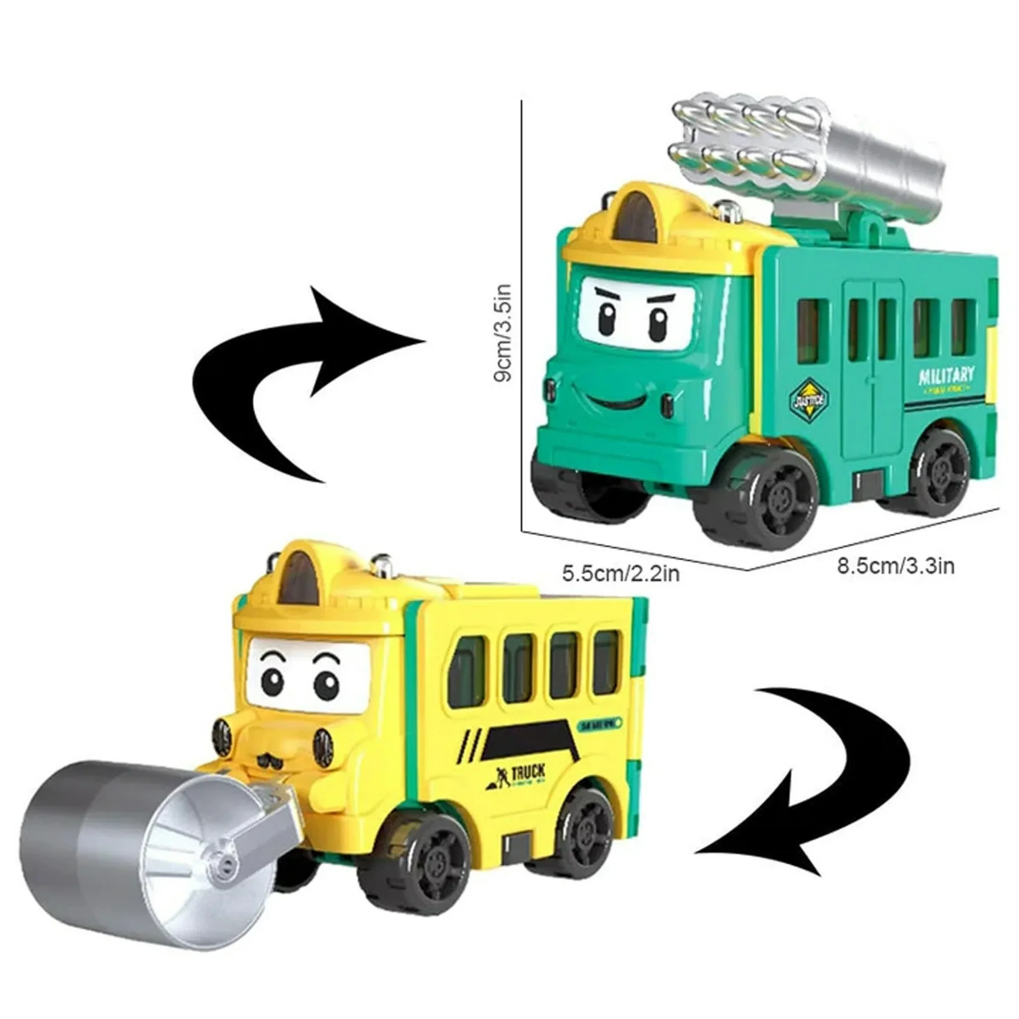 🚗✨Flip & Change Reverse Car | Cartoon Transformable Kids Toy - Image 13