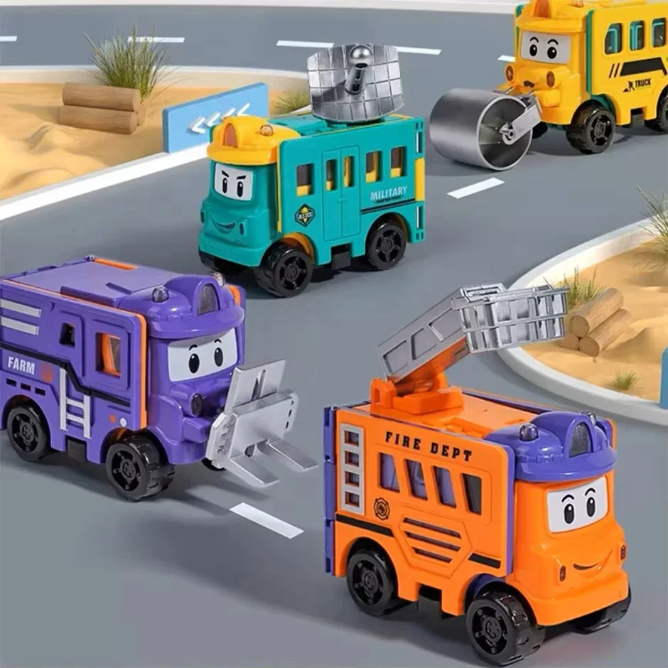🚗✨Flip & Change Reverse Car | Cartoon Transformable Kids Toy - Image 6