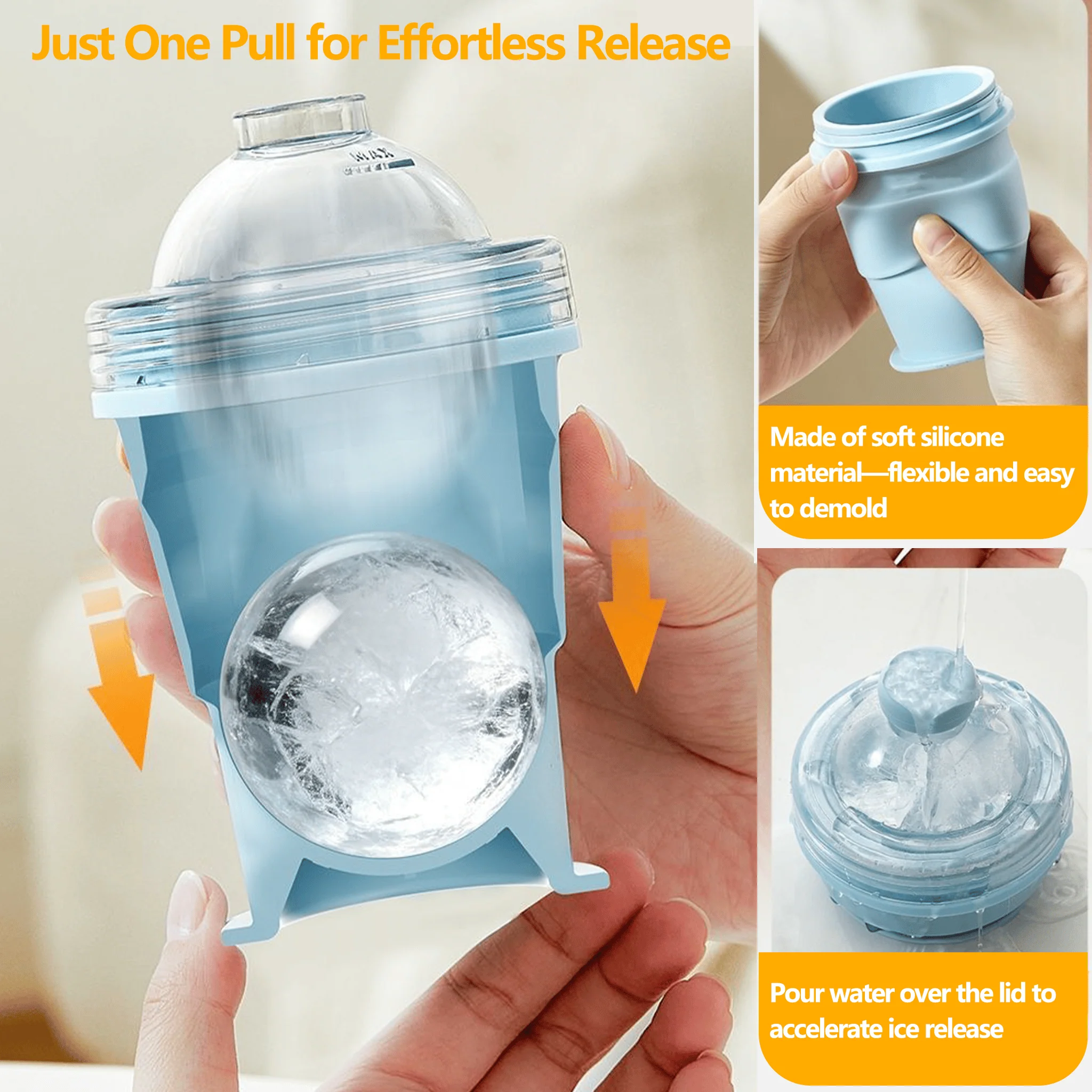 🧊 Foldable Silicone Ice Ball Drink Cup - Image 11