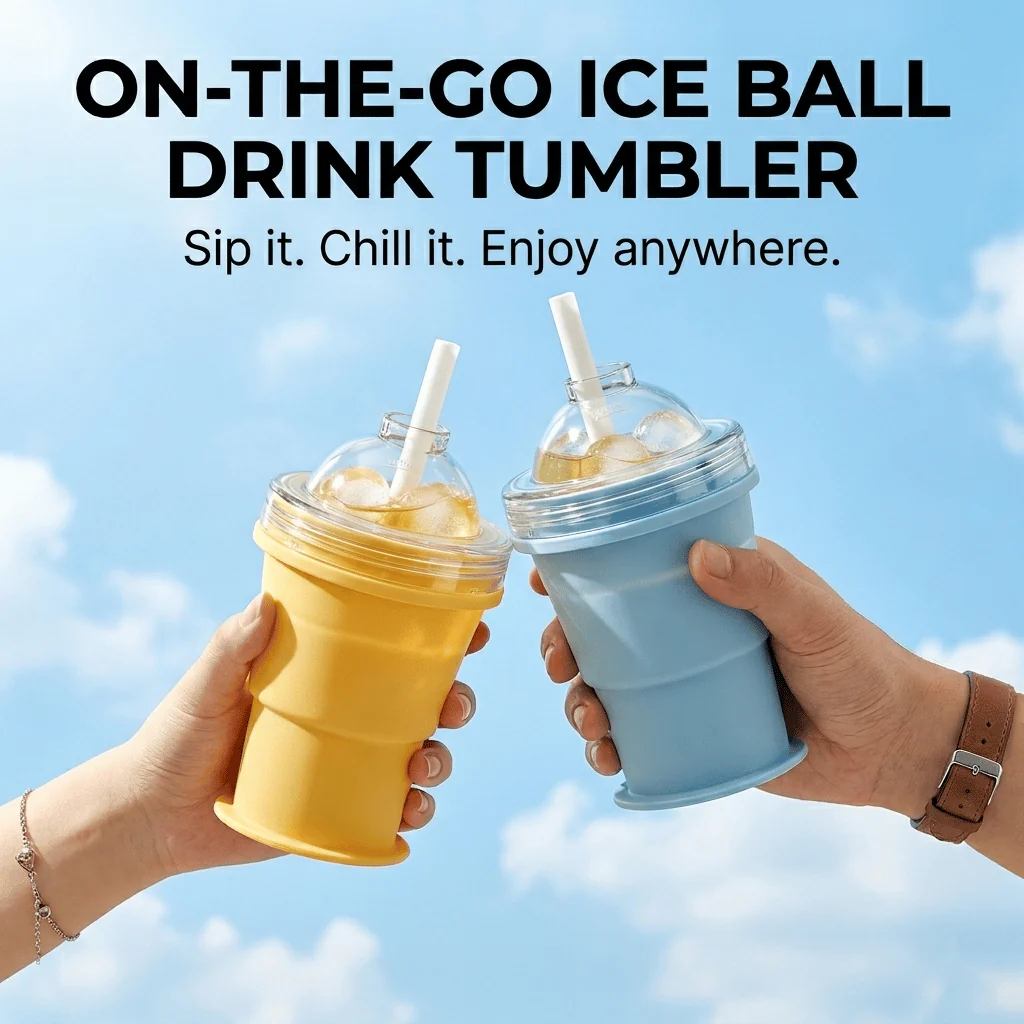 🧊 Foldable Silicone Ice Ball Drink Cup - Image 13
